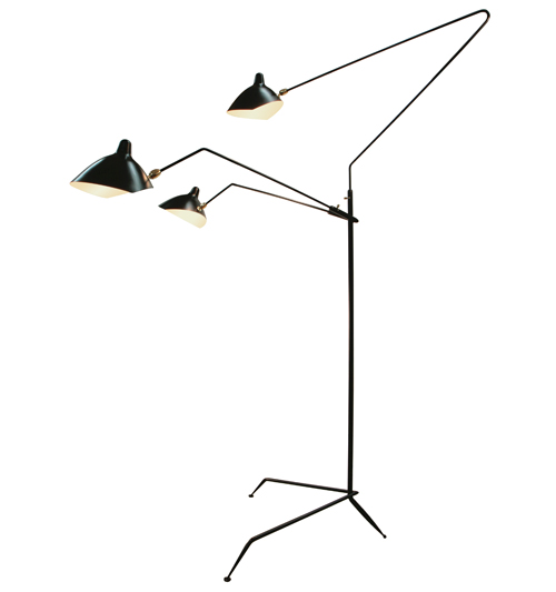 Three-Arm Mouille Style Floor Lamp