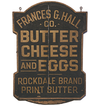 Butter, Cheese, and Eggs Sign