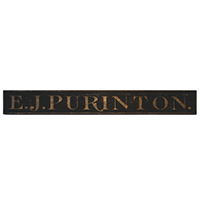 E.J. Purinton Sign