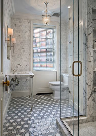 Washstand with Glass Straight Legs