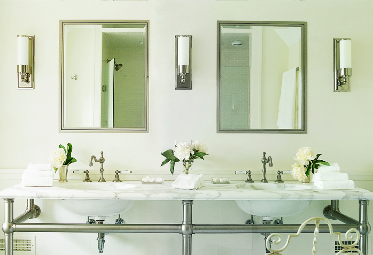 Homecomforts Com Empire Waldorf Swivel Mirror With Shelves