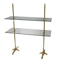 Floor Model Double Cantilevel Shelf
