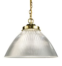 Prismatic Glass Hanging Light