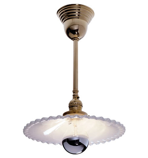 Farmhouse Pendant [Pie Crust Shade]
