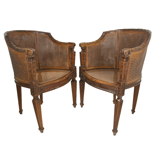 High back on sale wicker chairs