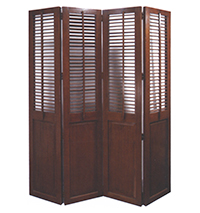 Mahogany Standing Screen