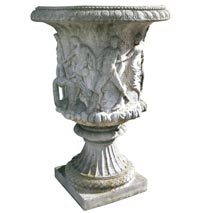 Poured Stone Urns